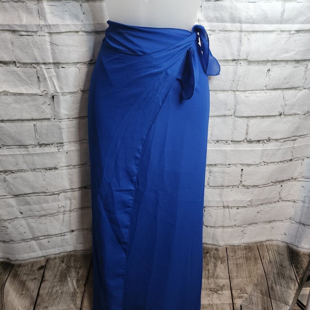 BW Sport Chiffon Beach Wrap Blue